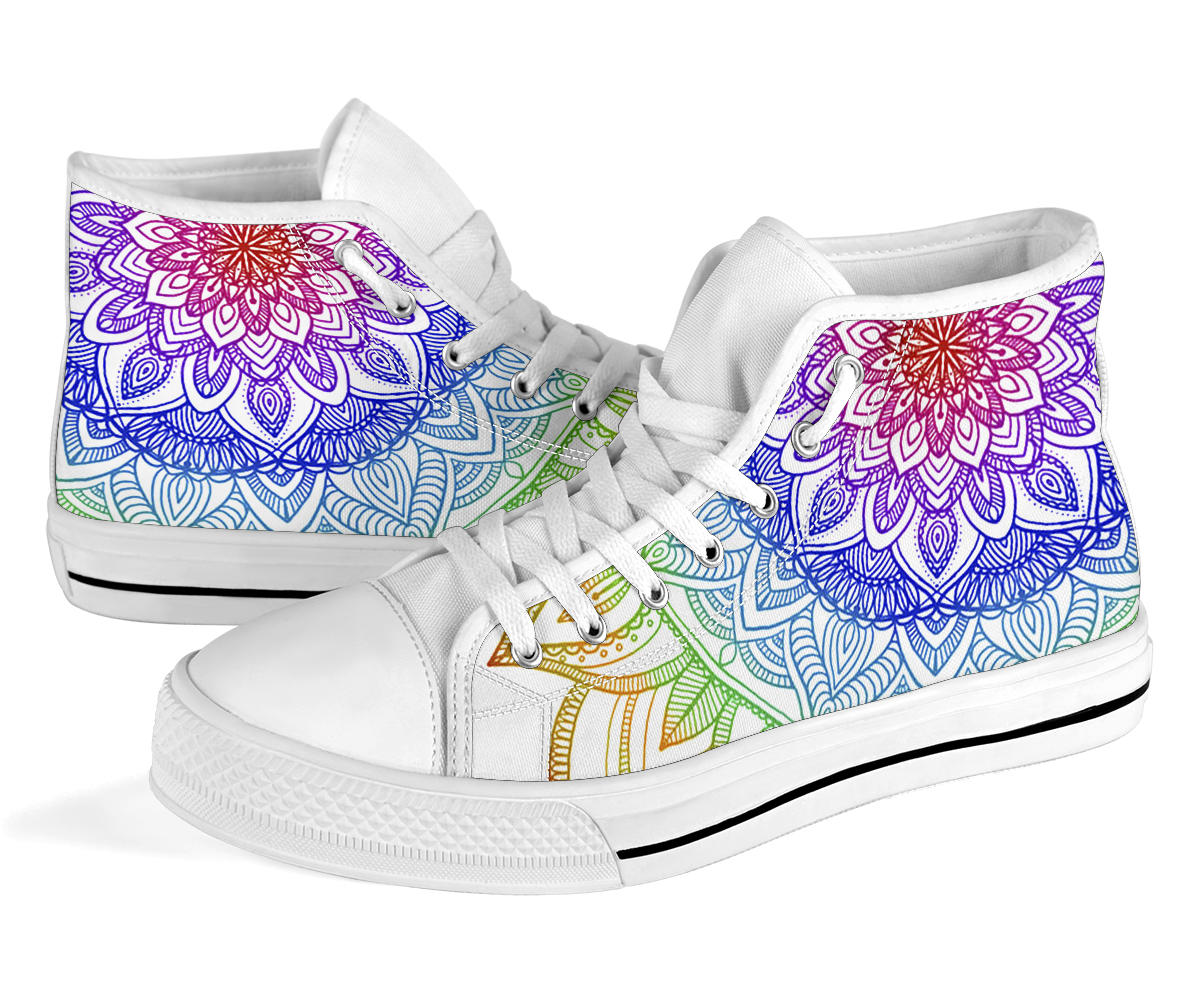 Rainbow Mandala shoes