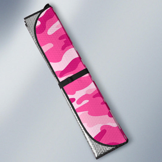 Pink Camouflage Car Sun Shades