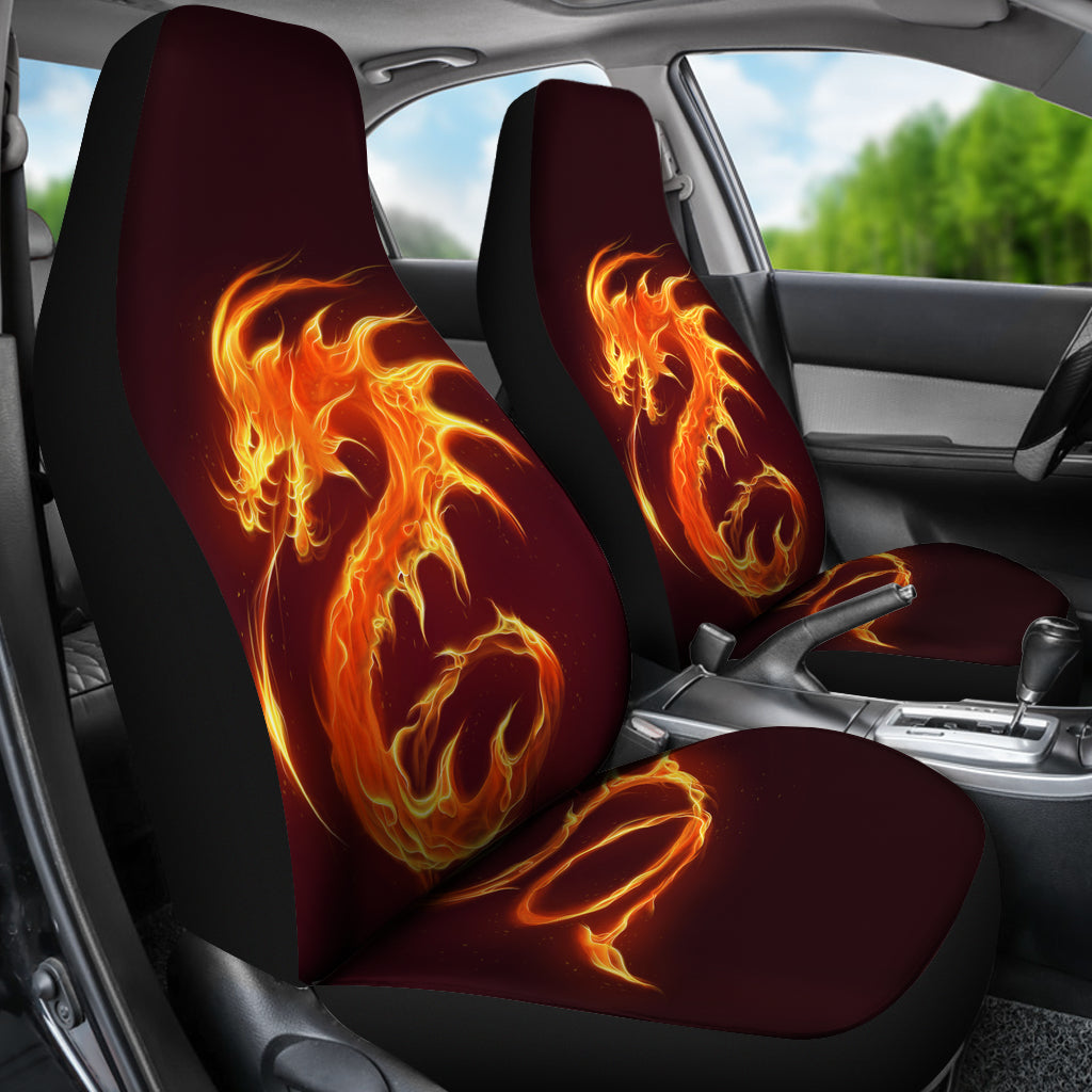 Fire Dragon Car Seat Covers