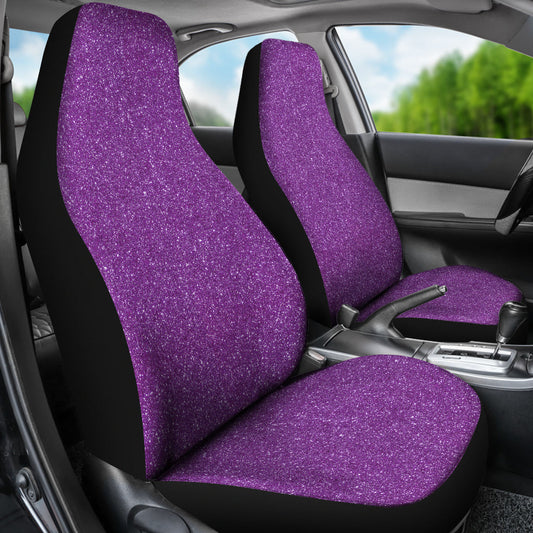 Purple Confetti Print Car Seat Covers