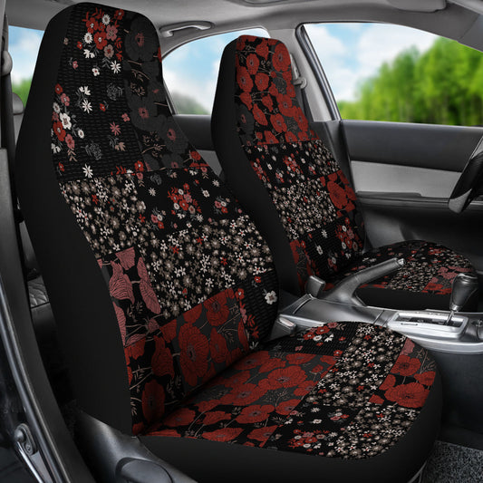 Roses Patchwork Car Seat Covers
