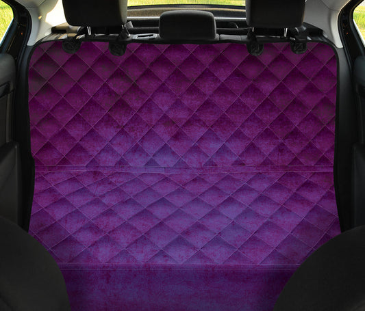 Purple Grunge Car Back Seat Pet Cover
