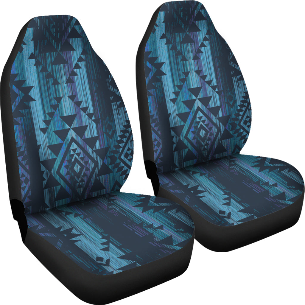 Blue Boho Aztec Streaks Car Seat Covers