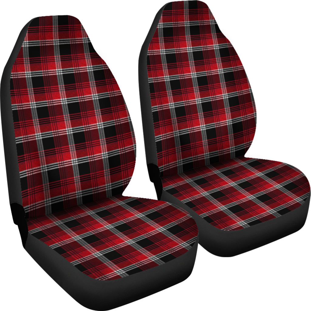 Red Plaid Car Seat Covers