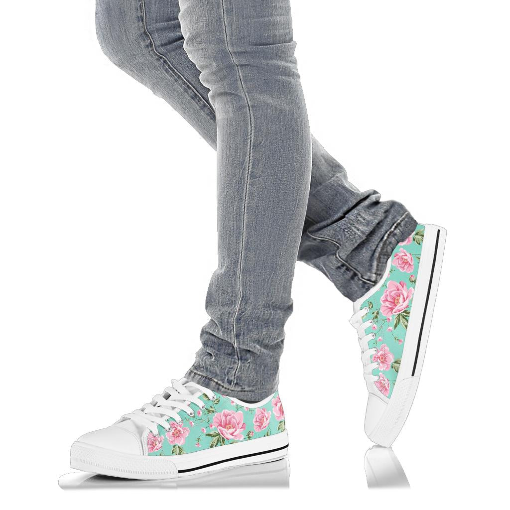 Pink Rose Shoes Low Top Sneakers for Women & Men