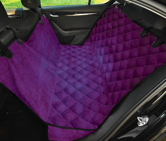 Purple Grunge Car Back Seat Pet Cover