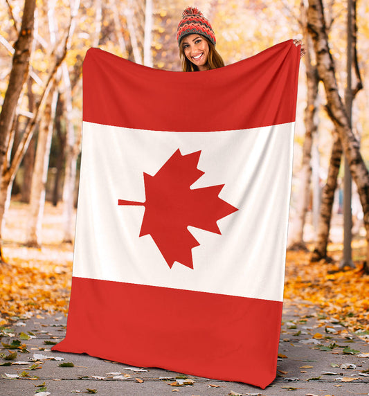 Canadian Flag Blanket