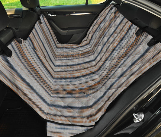 Vintage Stripes Car Back Seat Pet Cover