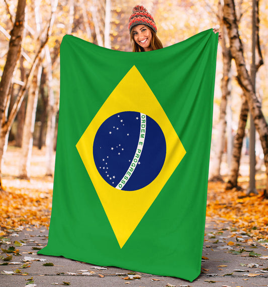 Brazilian Flag Blanket