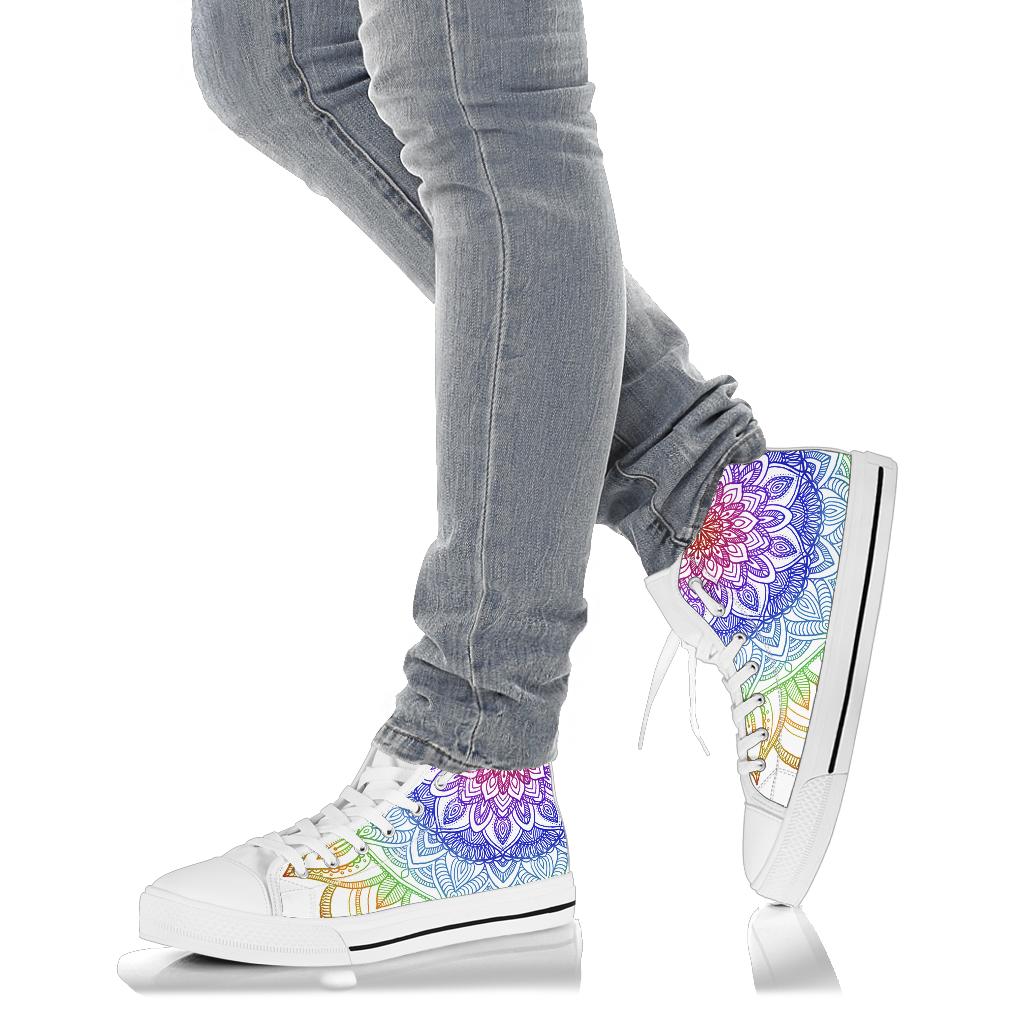 Rainbow Mandala shoes