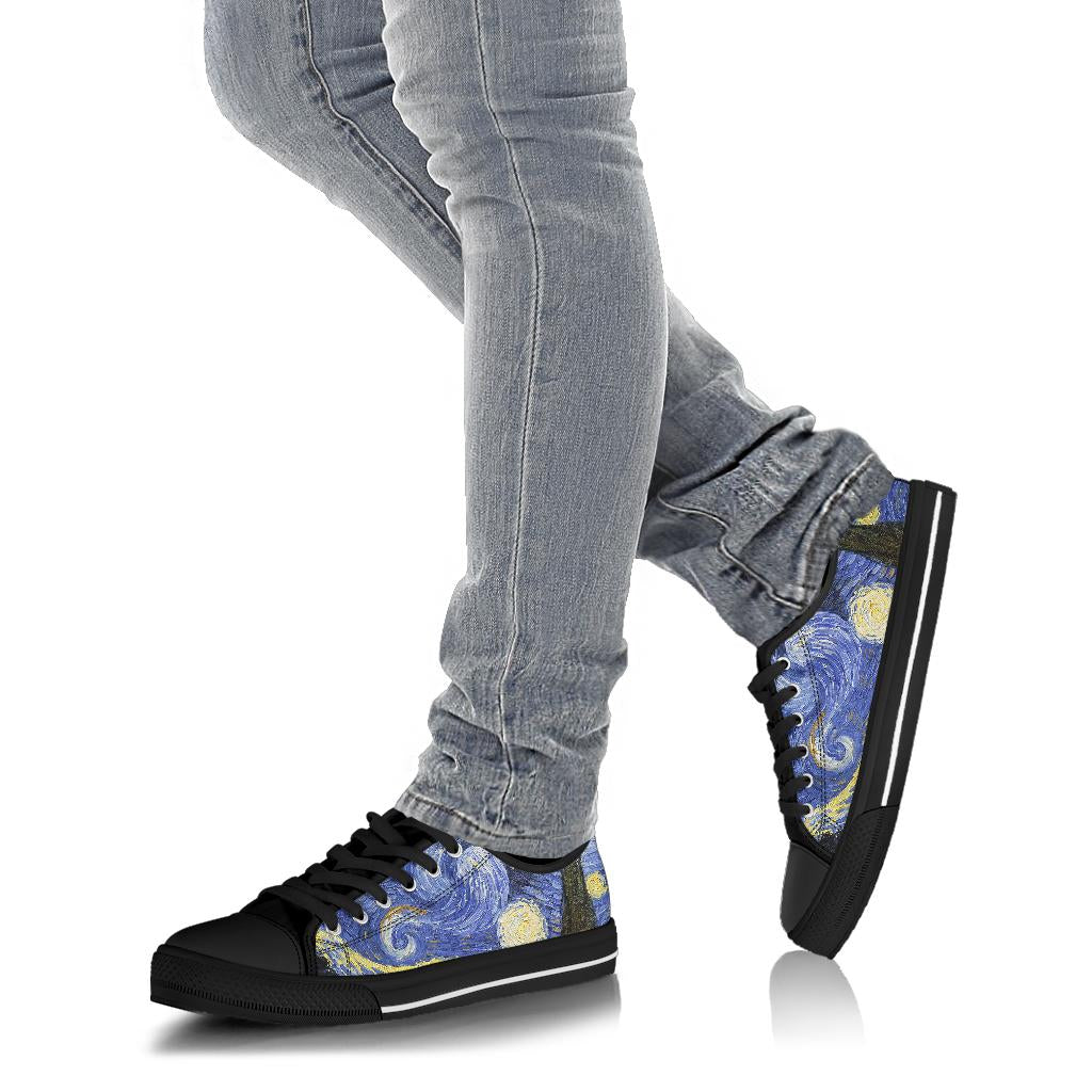 Starry Night Shoes - Black Sole