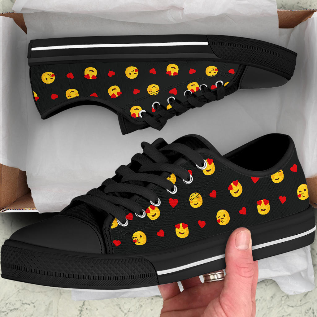 Emoji Love Shoes Black Sole