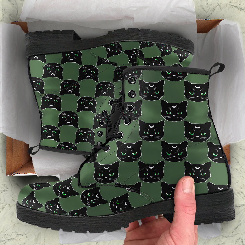 Military Green Cat Boots