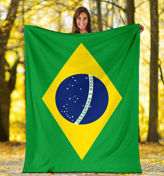 Brazilian Flag Blanket