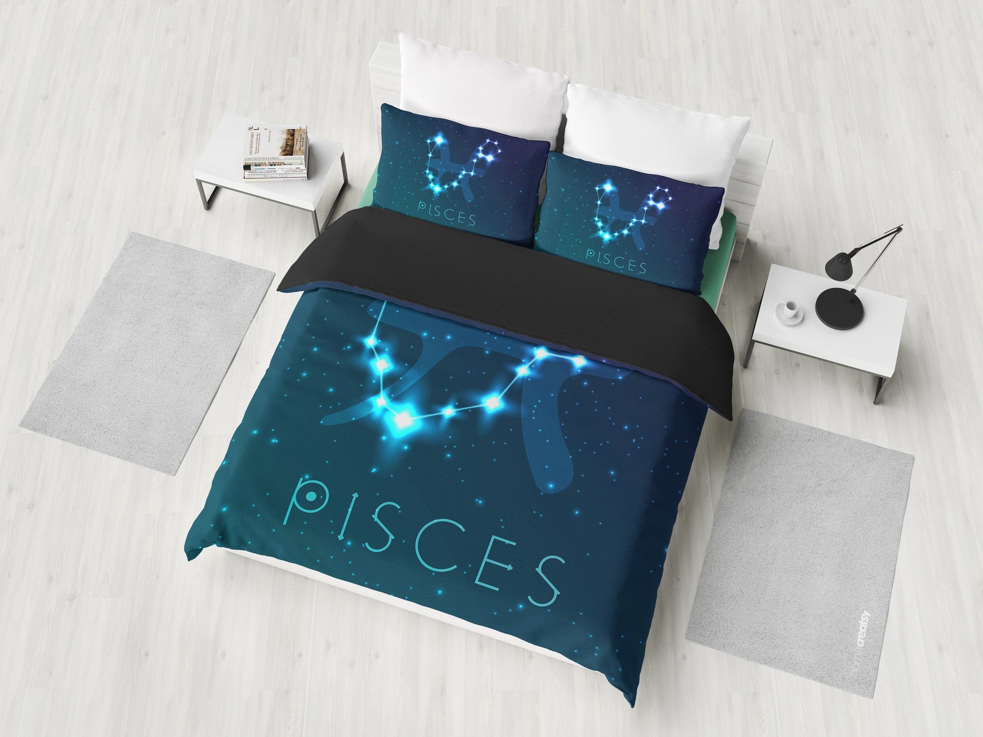 Pisces Zodiac Bedding Set