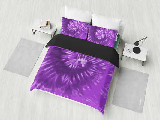 Purple Tie Dye Bedding Set