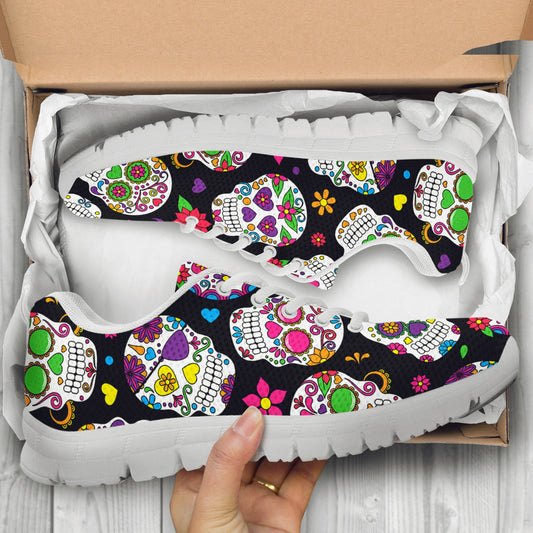 Colorful Sugar Skulls Sneakers