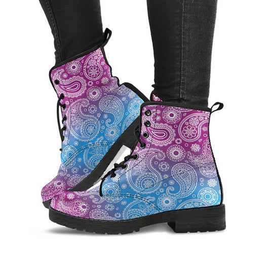Pink & Blue Decor Womens Boots