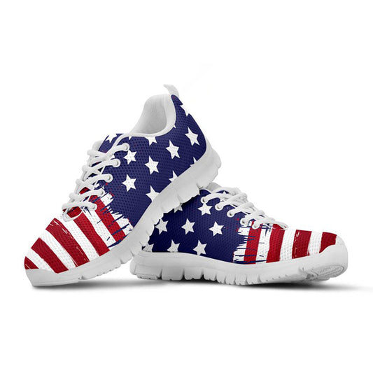 Abstract American Flag Sneakers