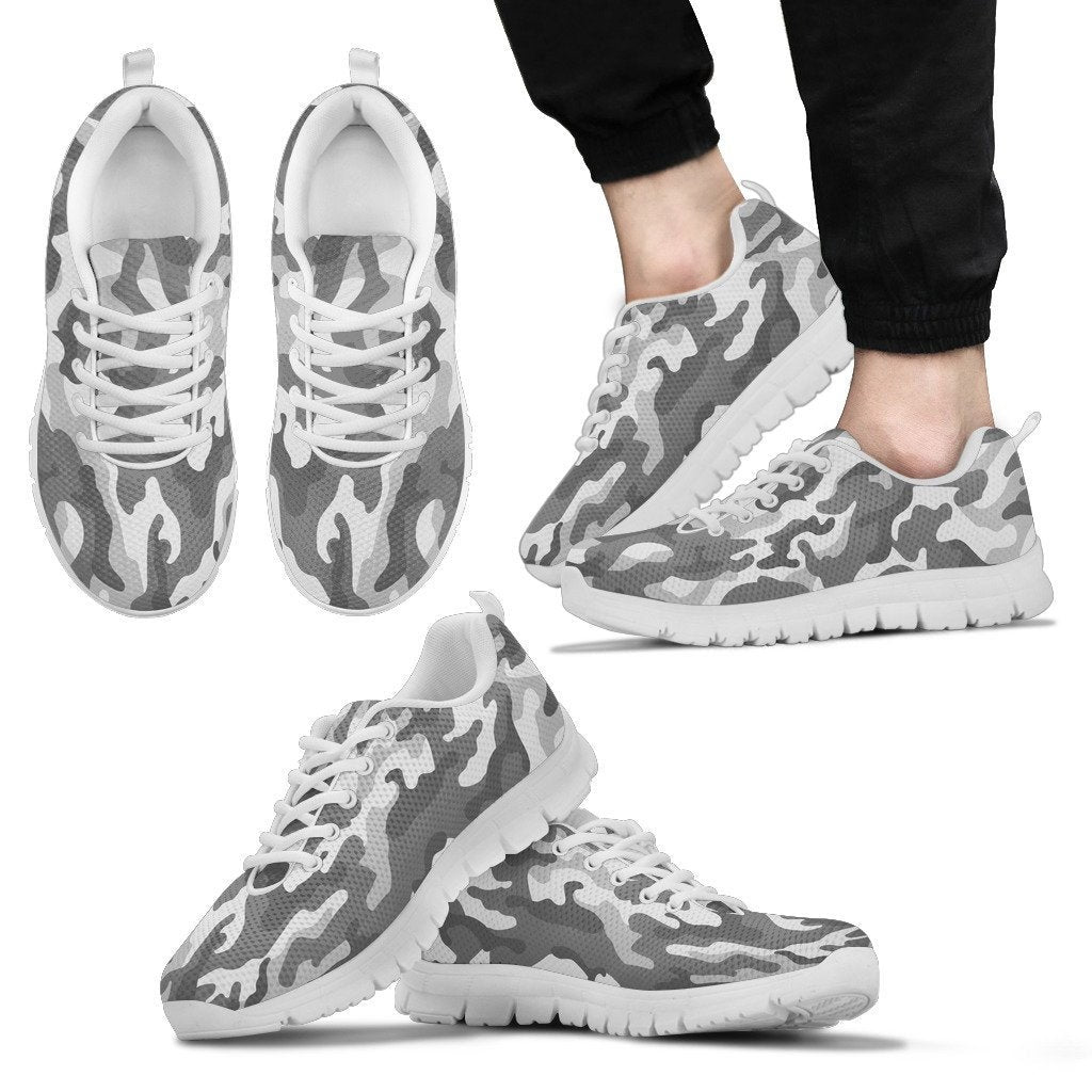 Grey Camouflage Sneakers