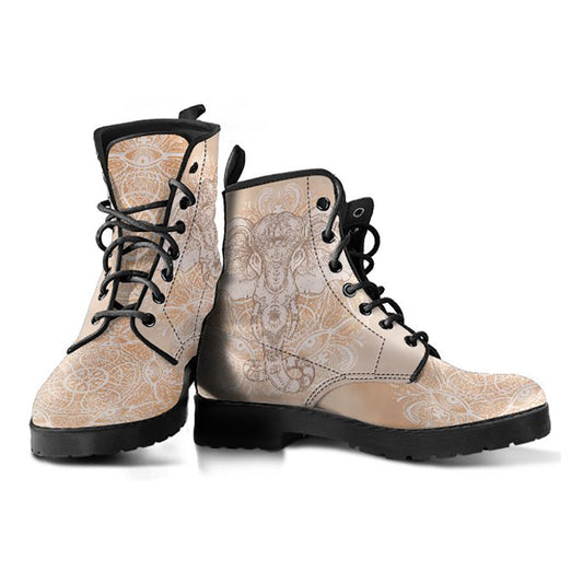 Beige Elephant Womens Boots