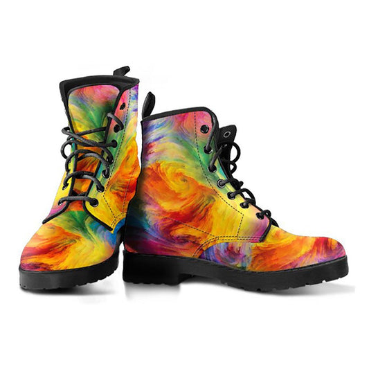 Colorful Abstract Art Womens Boots