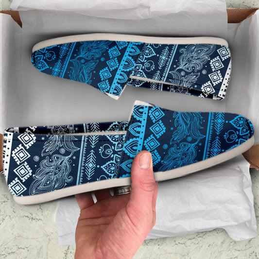 Blue Boho Casual Shoes