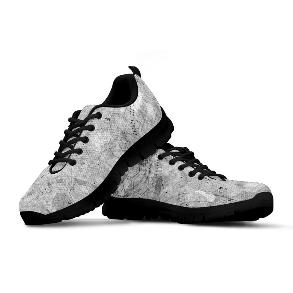 Grey Abstract Sneakers