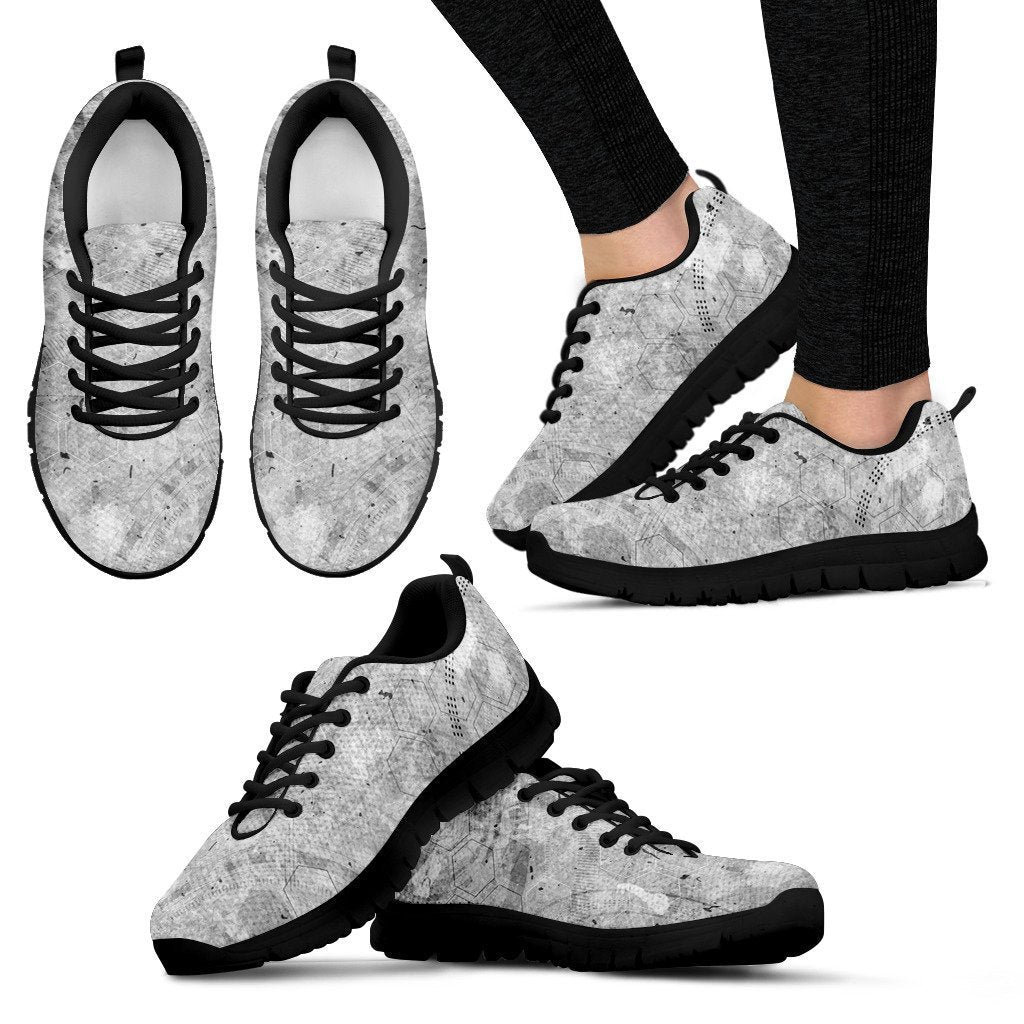 Grey Abstract Sneakers