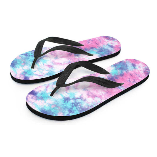 Blue & Pink Cotton Candy Flip Flops