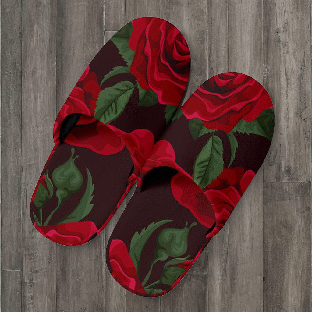 Red Roses Slippers