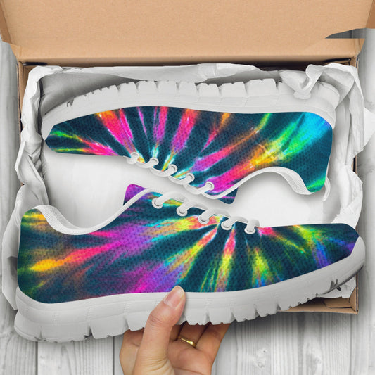 Colorful Neon Tie Dye Sneakers