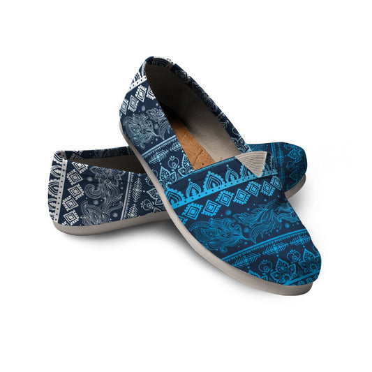 Blue Boho Casual Shoes