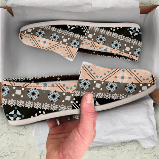 Brown Boho Ethnic Casual Shoes