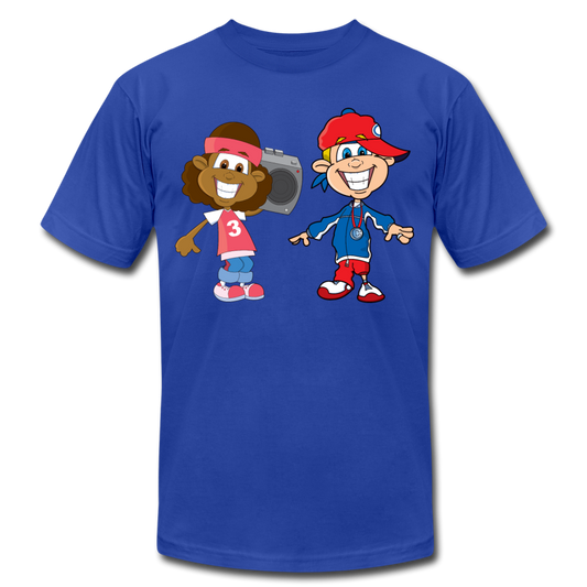 Hip Hop Cartoon Kids T-Shirt - royal blue