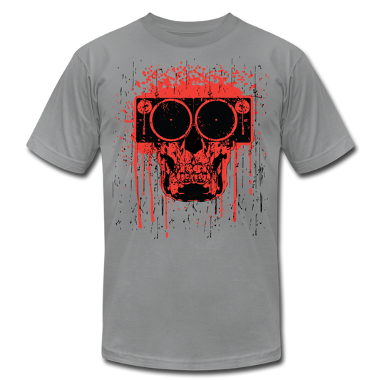 Abstract Skull Speaker T-Shirt - slate