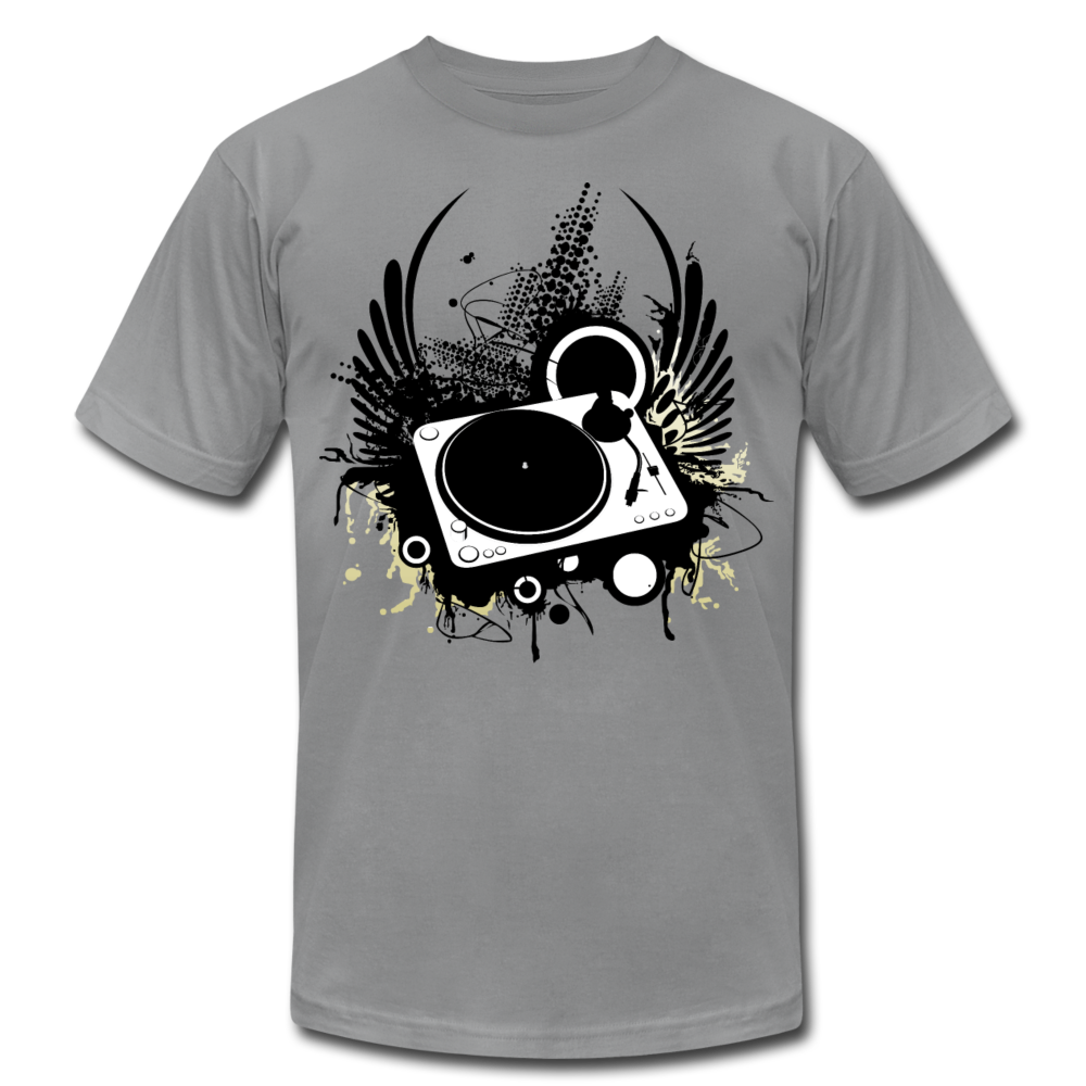 Abstract Turntable Wings T-Shirt - slate