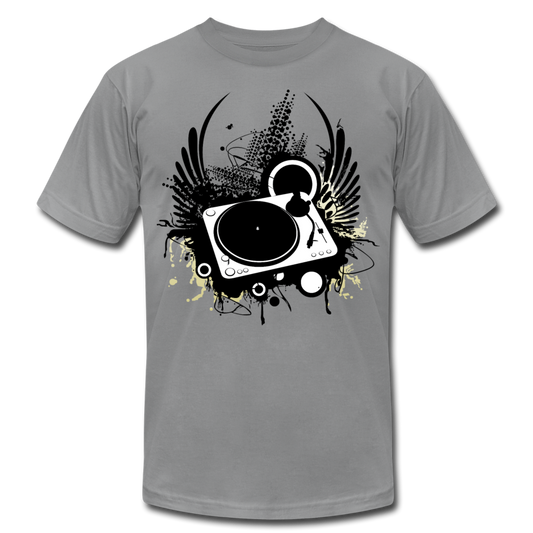 Abstract Turntable Wings T-Shirt - slate