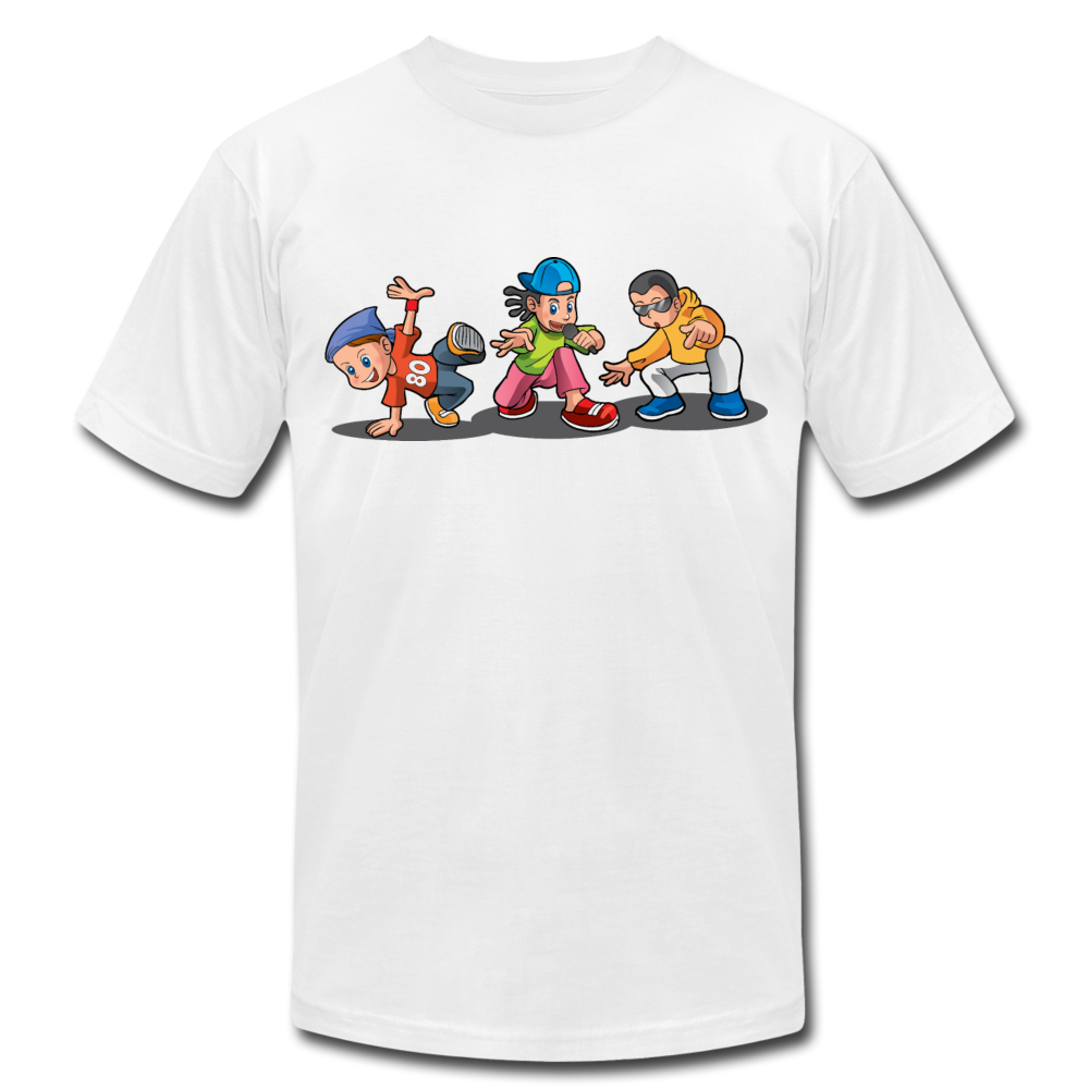Hip Hop Cartoon Kids T-Shirt - white