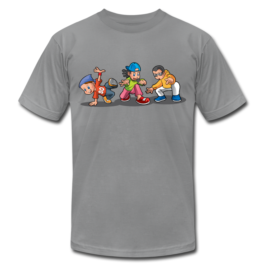 Hip Hop Cartoon Kids T-Shirt - slate