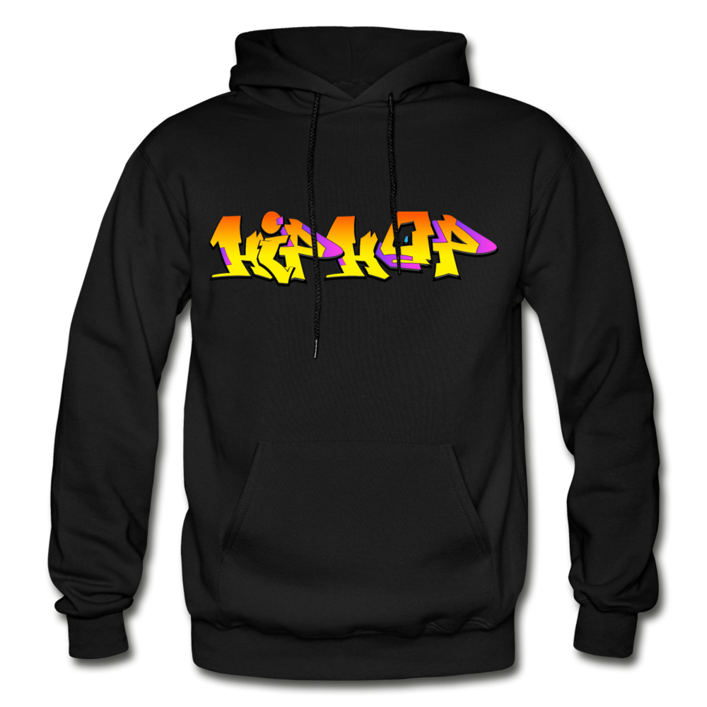 Hip Hop Graffiti Hoodie - black