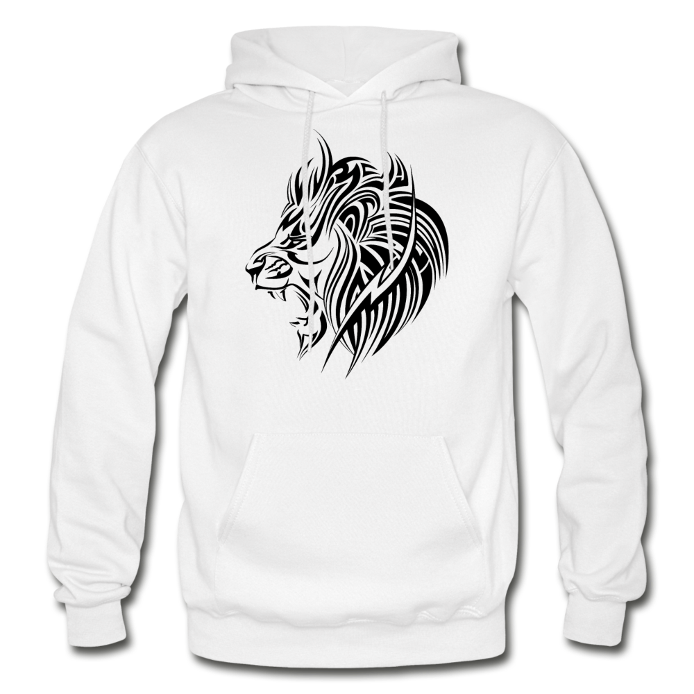 Tribal Maori Lion Hoodie - white