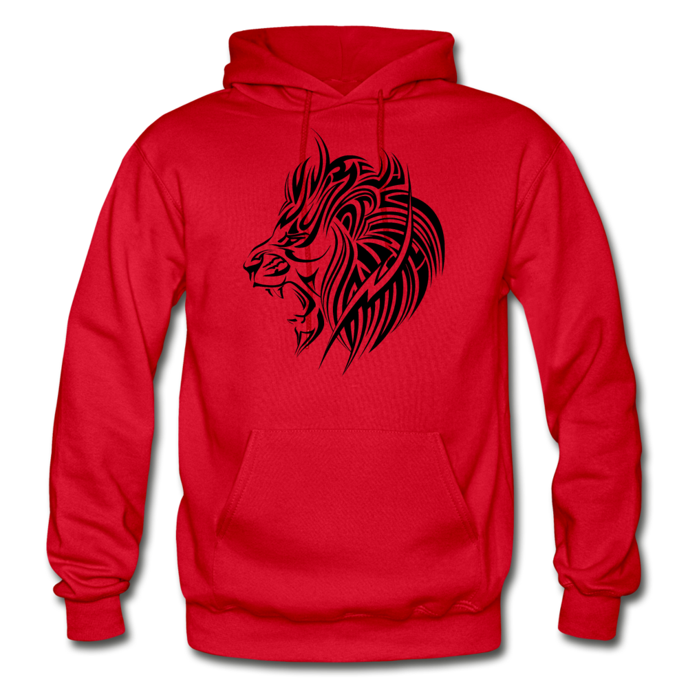 Tribal Maori Lion Hoodie - red