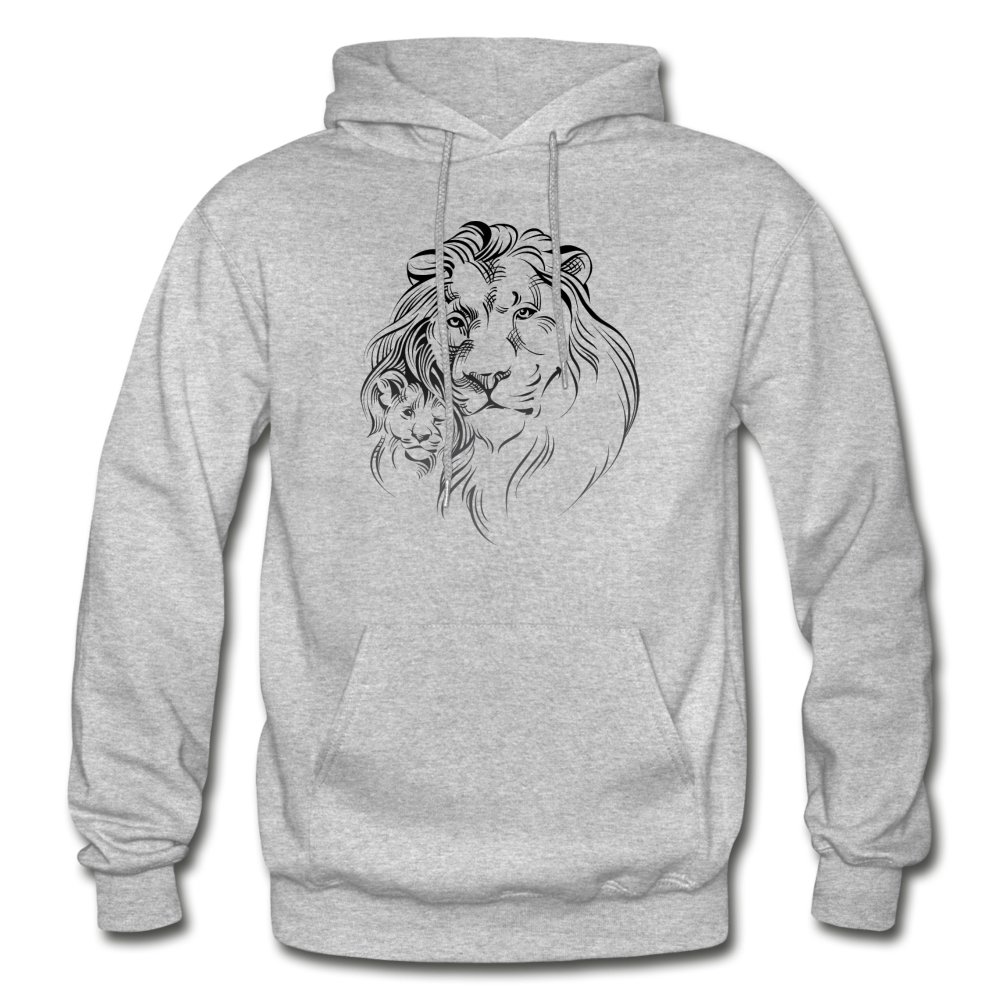 Lion Cub Hoodie - heather gray