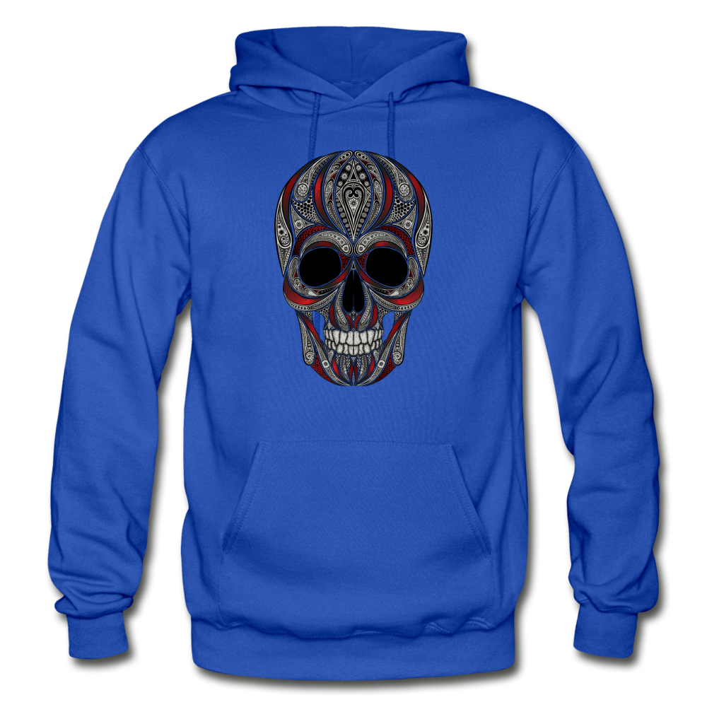 Dark Sugar Skull Hoodie - royal blue