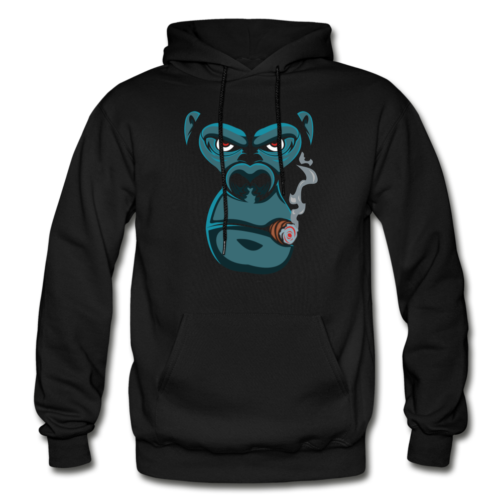 Smoking Gorilla Hoodie - black