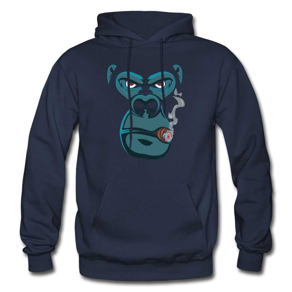 Smoking Gorilla Hoodie - navy