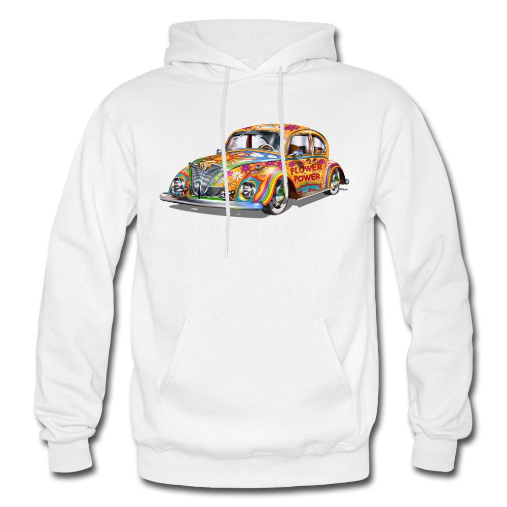 Hippie Bug Hoodie - white