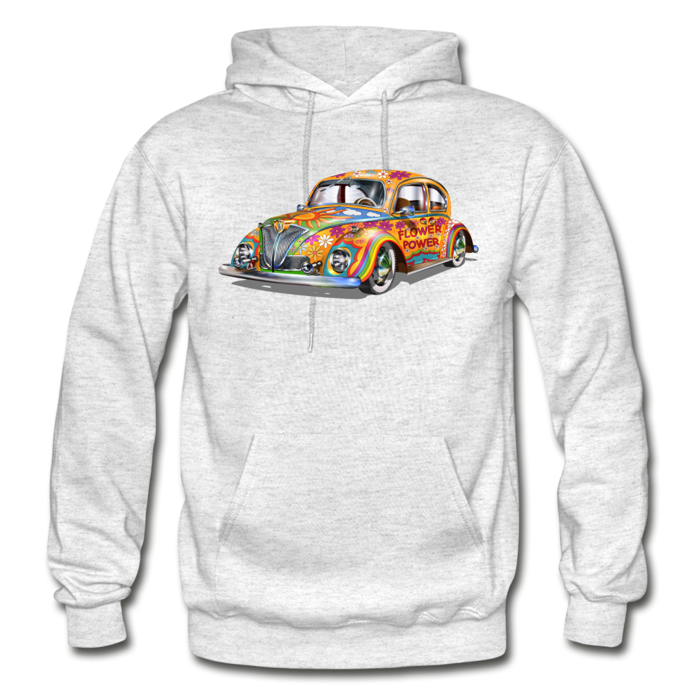 Hippie Bug Hoodie - light heather gray