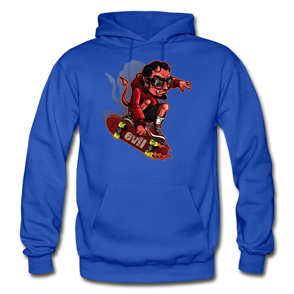 Devil Skater Cartoon Hoodie - royal blue
